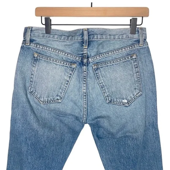 Khaite Blue Distressed Jeans - Picture 6 of 8